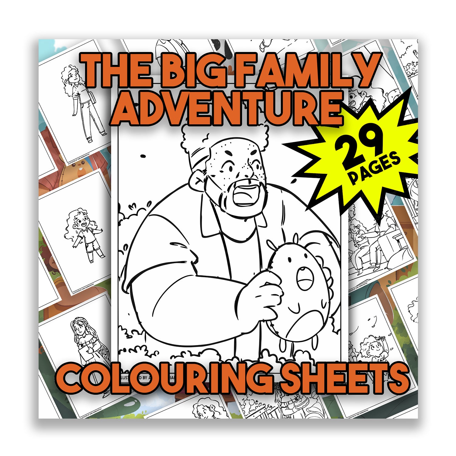 The Big Family Adventure Full Colouring Pack: Nia's Family