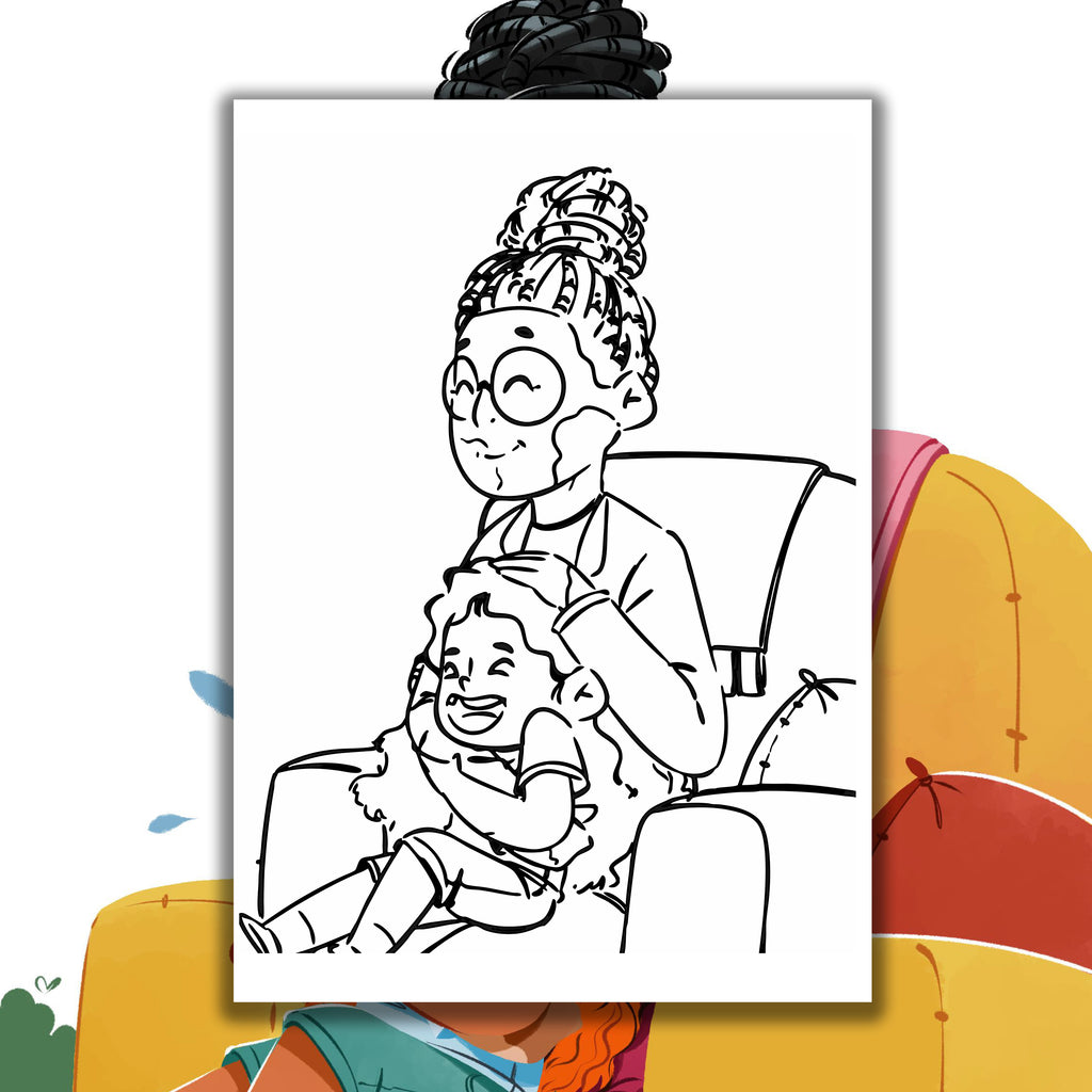 Colouring Book: Nia's Family