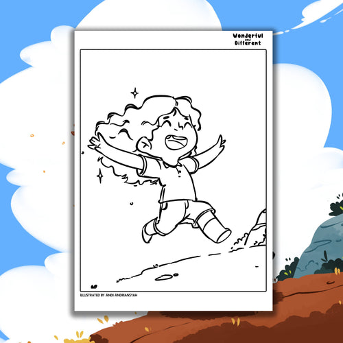 The Big Family Adventure Full Colouring Pack (Digital Download): Nia's Family