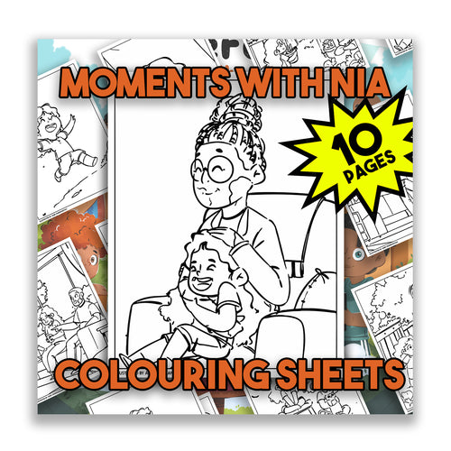 Moments with Nia Mini Colouring Pack: Nia's Family