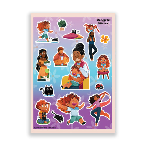Sticker Sheet: Nia’s Family