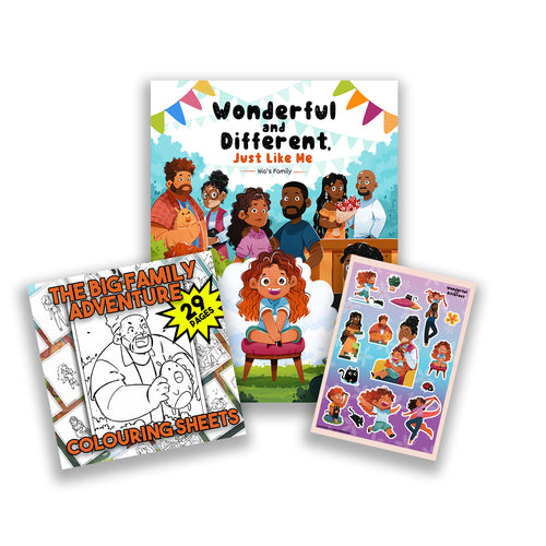 The Big Bundle (Book + The Big Family Colouring Adventure + Sticker Sheet)